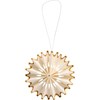 Papírová vločka na zavěšení Ib Laursen Stella P.9 cm bílo-zlatá_0