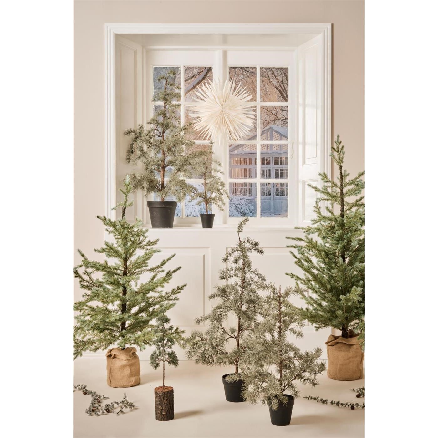 Umělý stromek cedru Ib Laursen v květináči V.80 cm_0