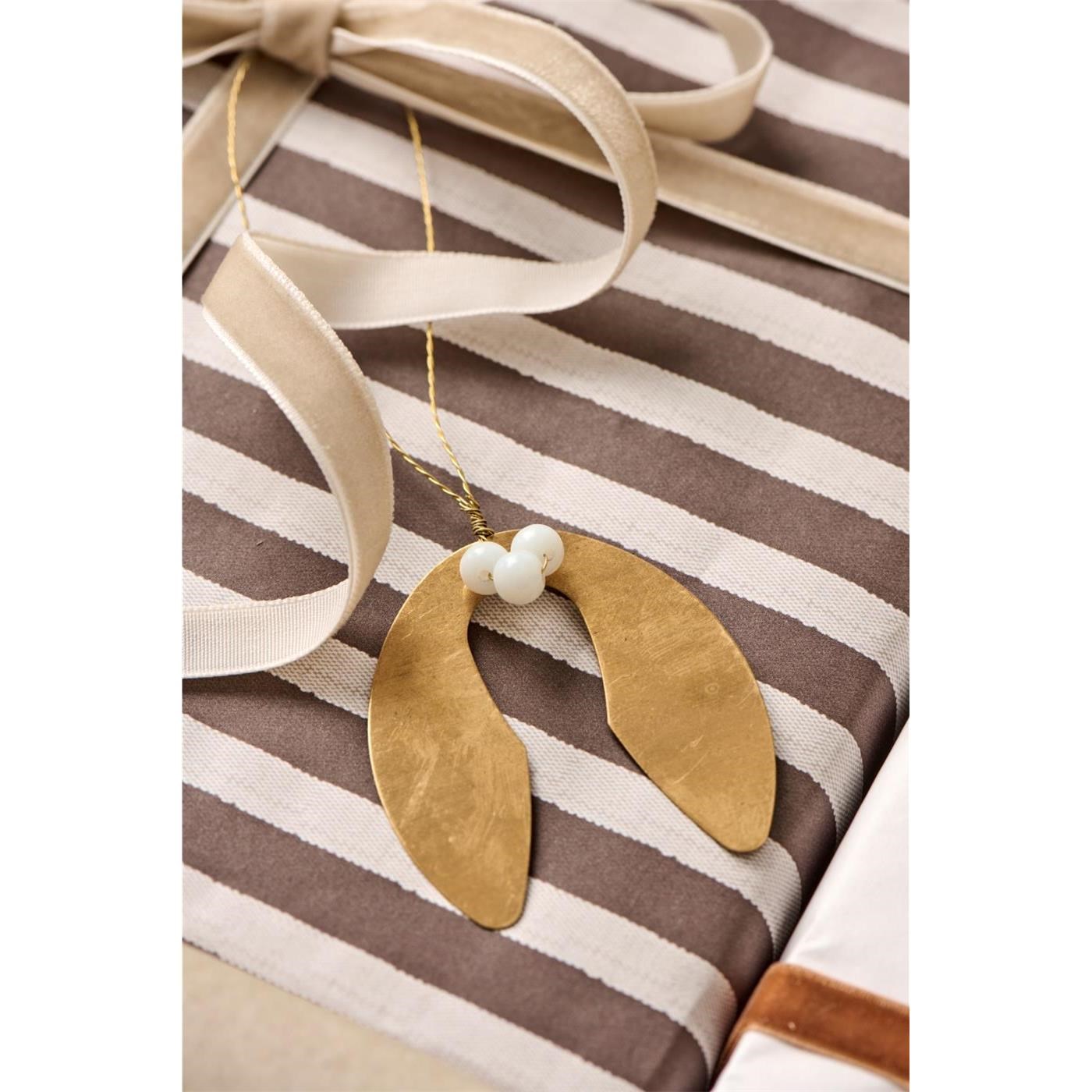 Mosazná ozdoba jmelí na zavěšení Ib Laursen Gloria_1