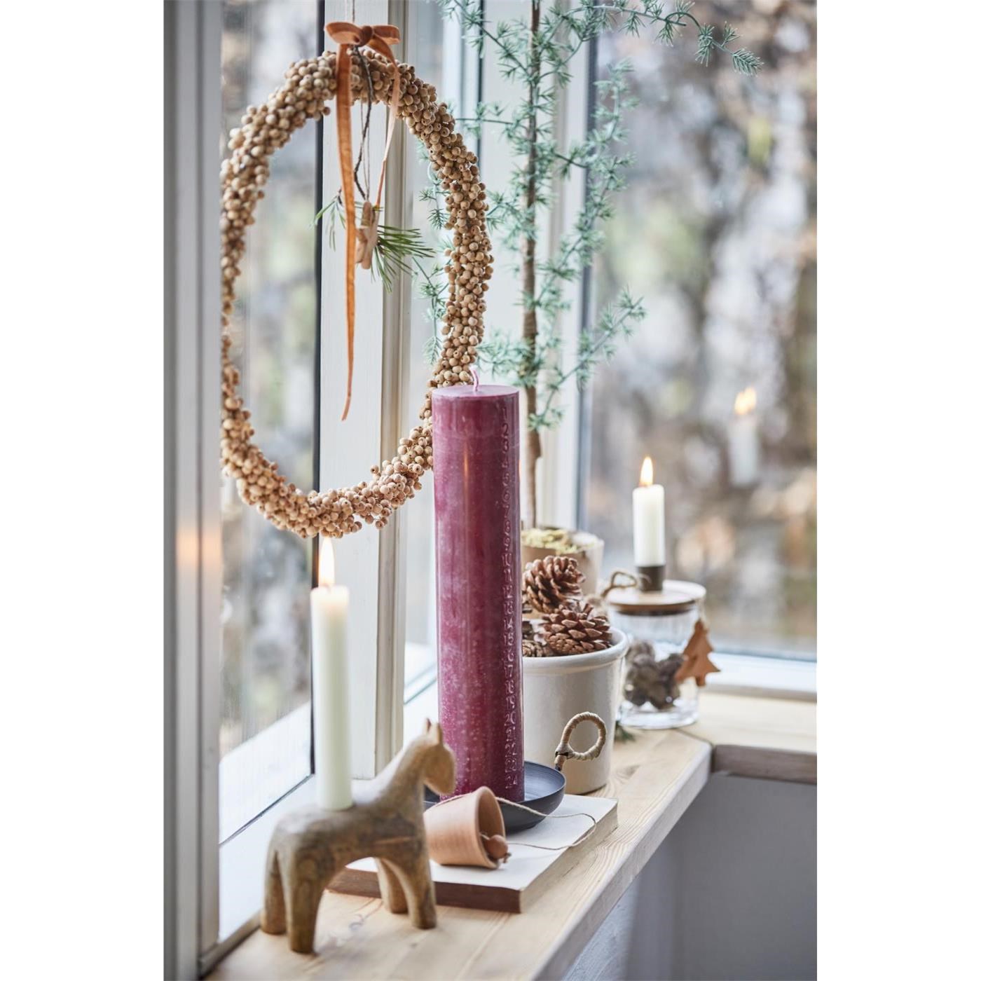 Hliněná dekorace zvonku Ib Laursen V.6 cm hnědá_2