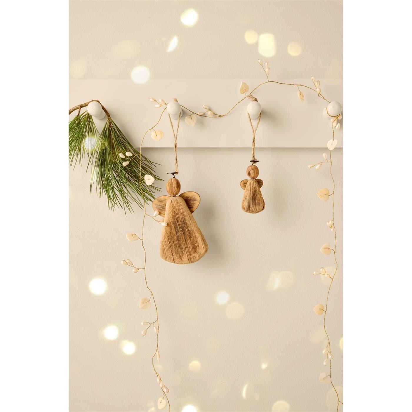 Girlanda s korálky ve tvaru srdce Ib Laursen D.180 cm bílá_1