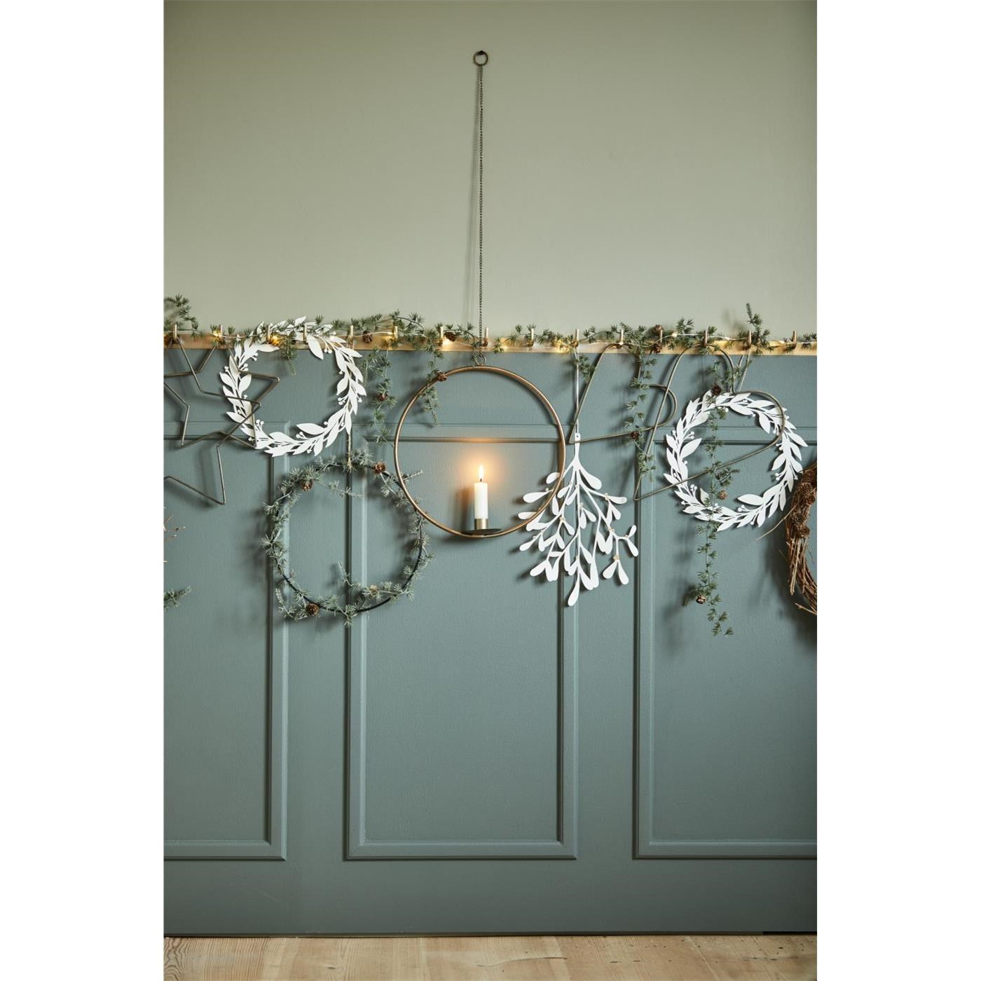 Kovová dekorace Ib Laursen srdce V.30 cm hnědá_0