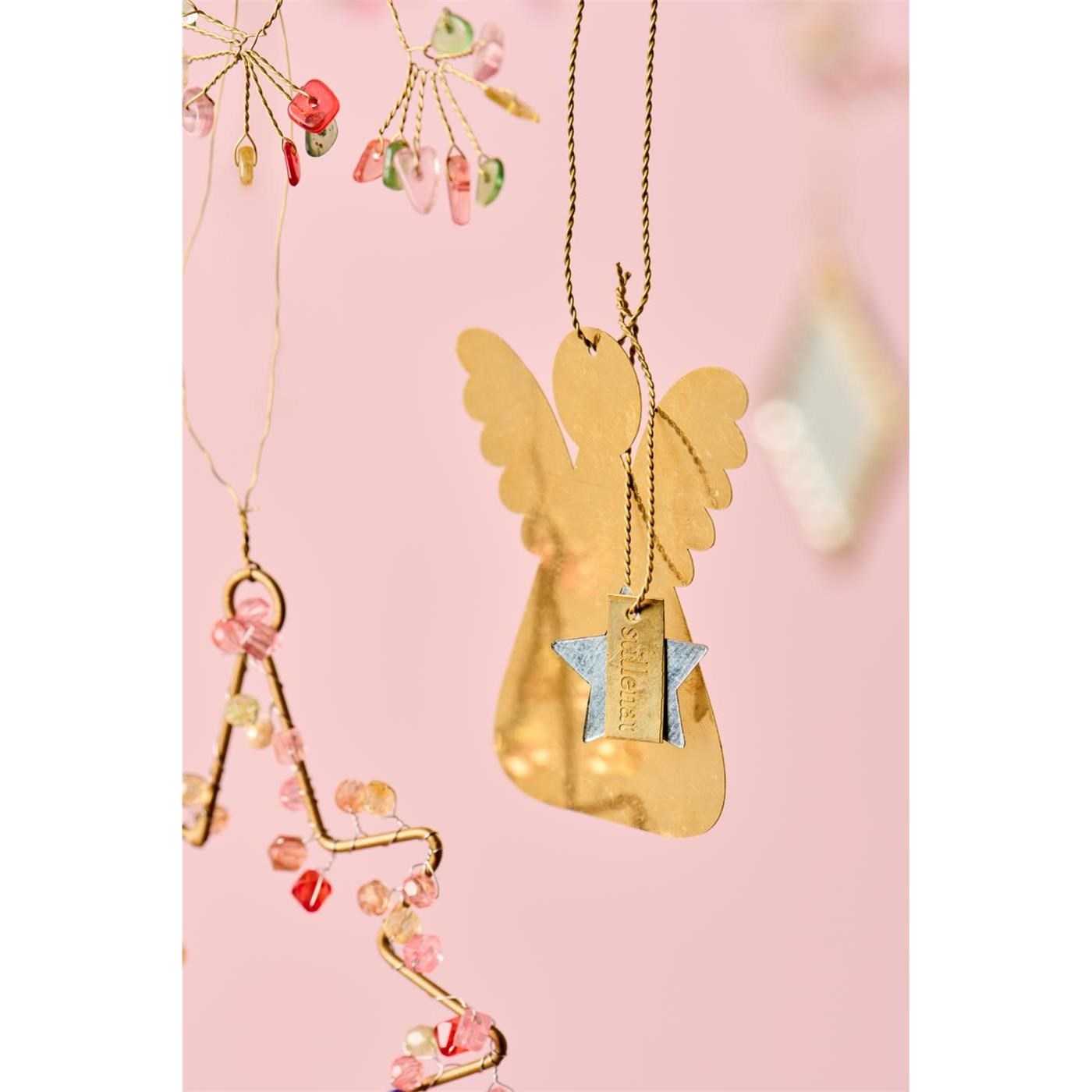 Mosazný anděl na zavěšení Ib Laursen Gloria 5 druhů (cena za 1ks!)_1