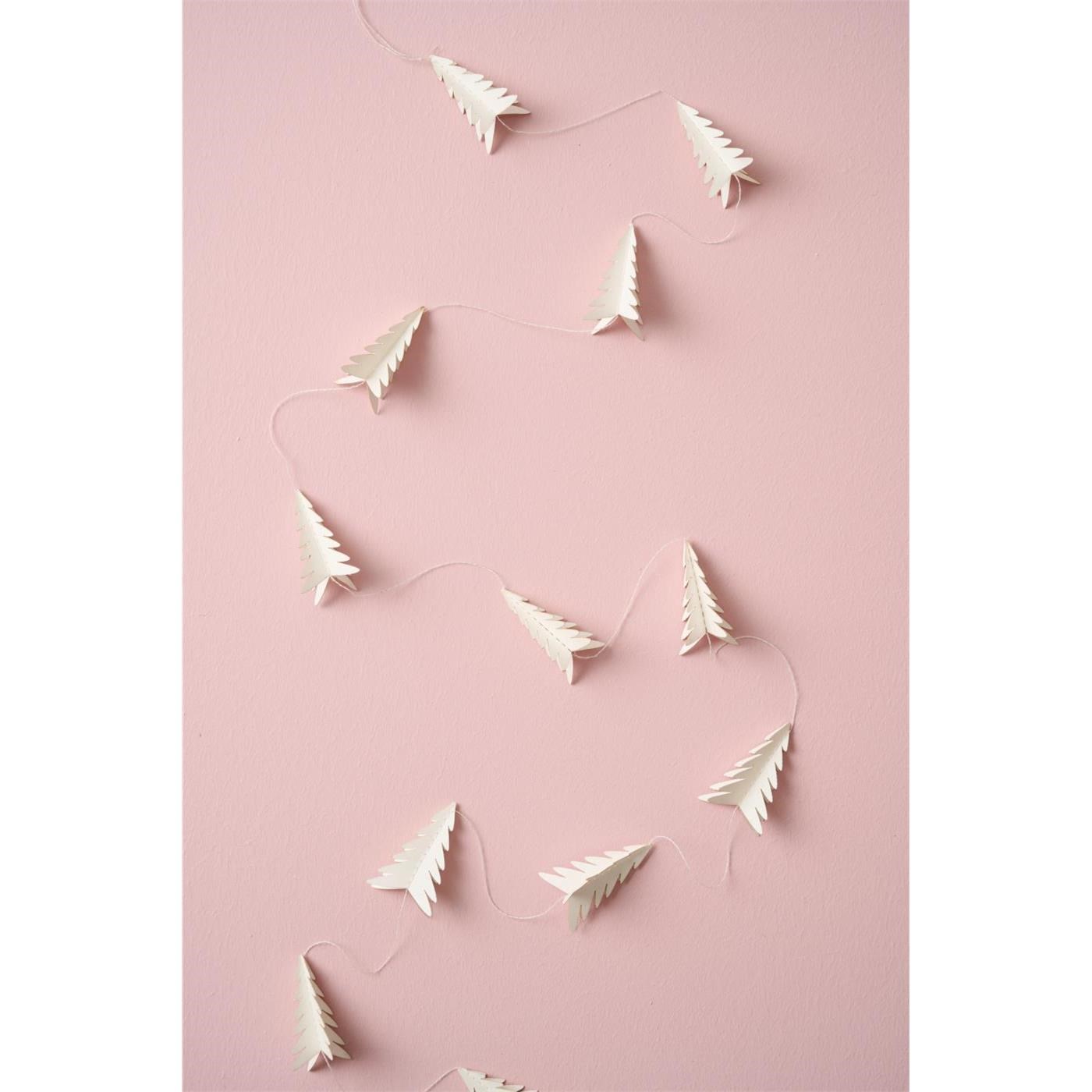 Papírová girlanda se stromky Ib Laursen D.163 cm bílá_0