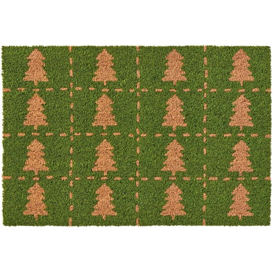 Rohožka s motivem vánočních stromků Ib Laursen 60x40 cm_0