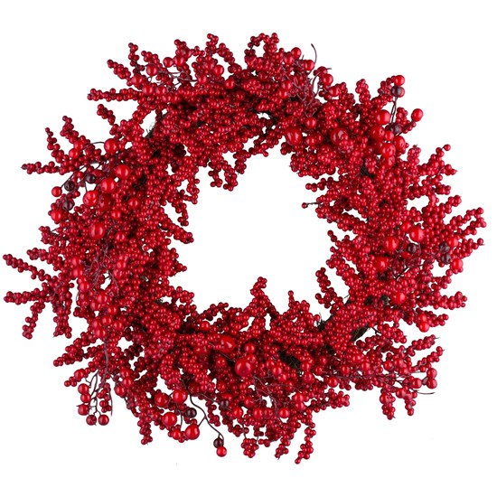 Věnec z lesních plodů 60 cm červený_1