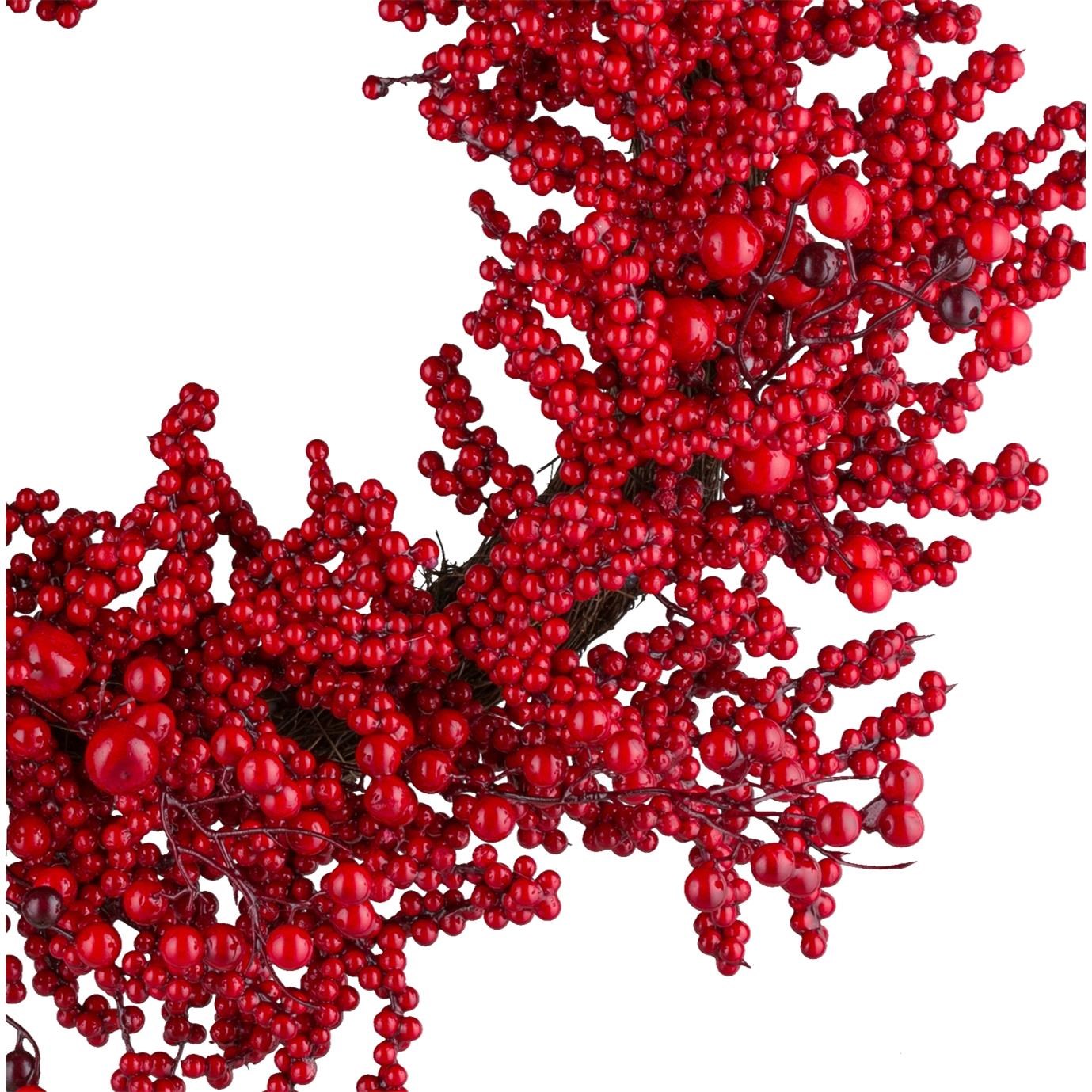 Věnec z lesních plodů 60 cm červený_1