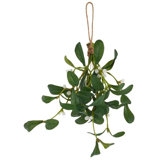 Jmelí na zavěšení 26 cm, zelené, umělá dekorace_1