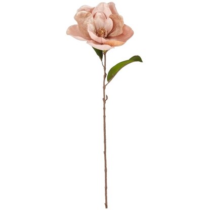 Umělá dekorace magnólie 76cm champagne_1