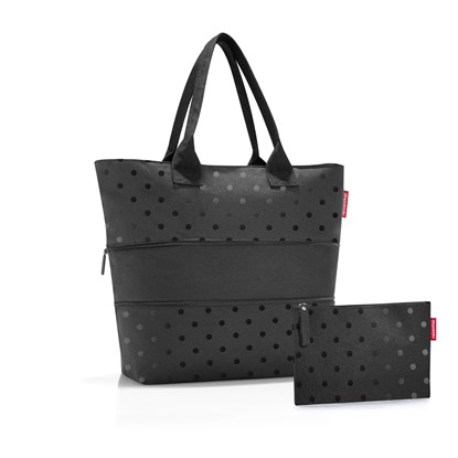 Chytrá taška přes rameno Reisenthel Shopper e1 set #1 glossy dots black_4