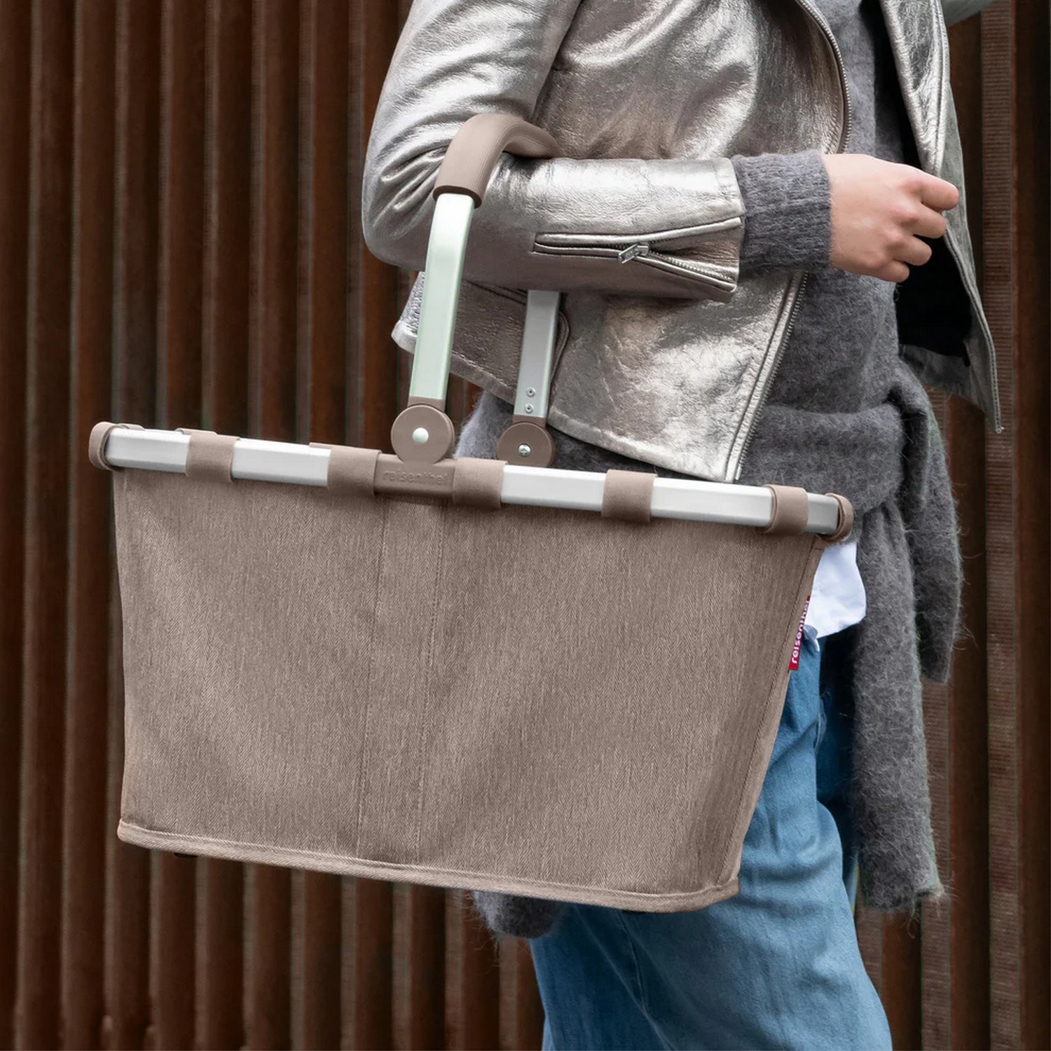 Nákupní košík Reisenthel Carrybag herringbone mokka_1