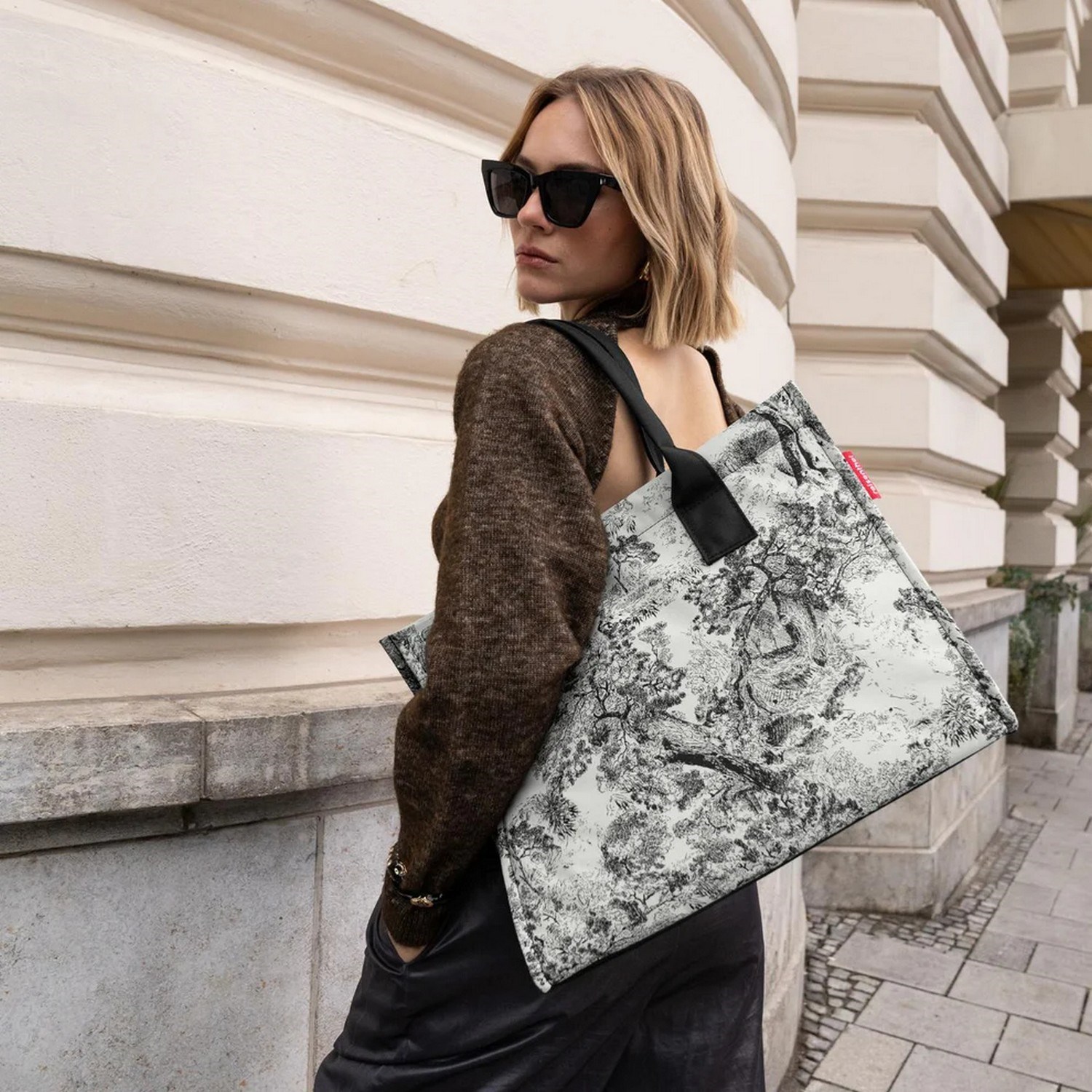 Taška přes rameno Reisenthel Daily Shopper jacquard grey_0