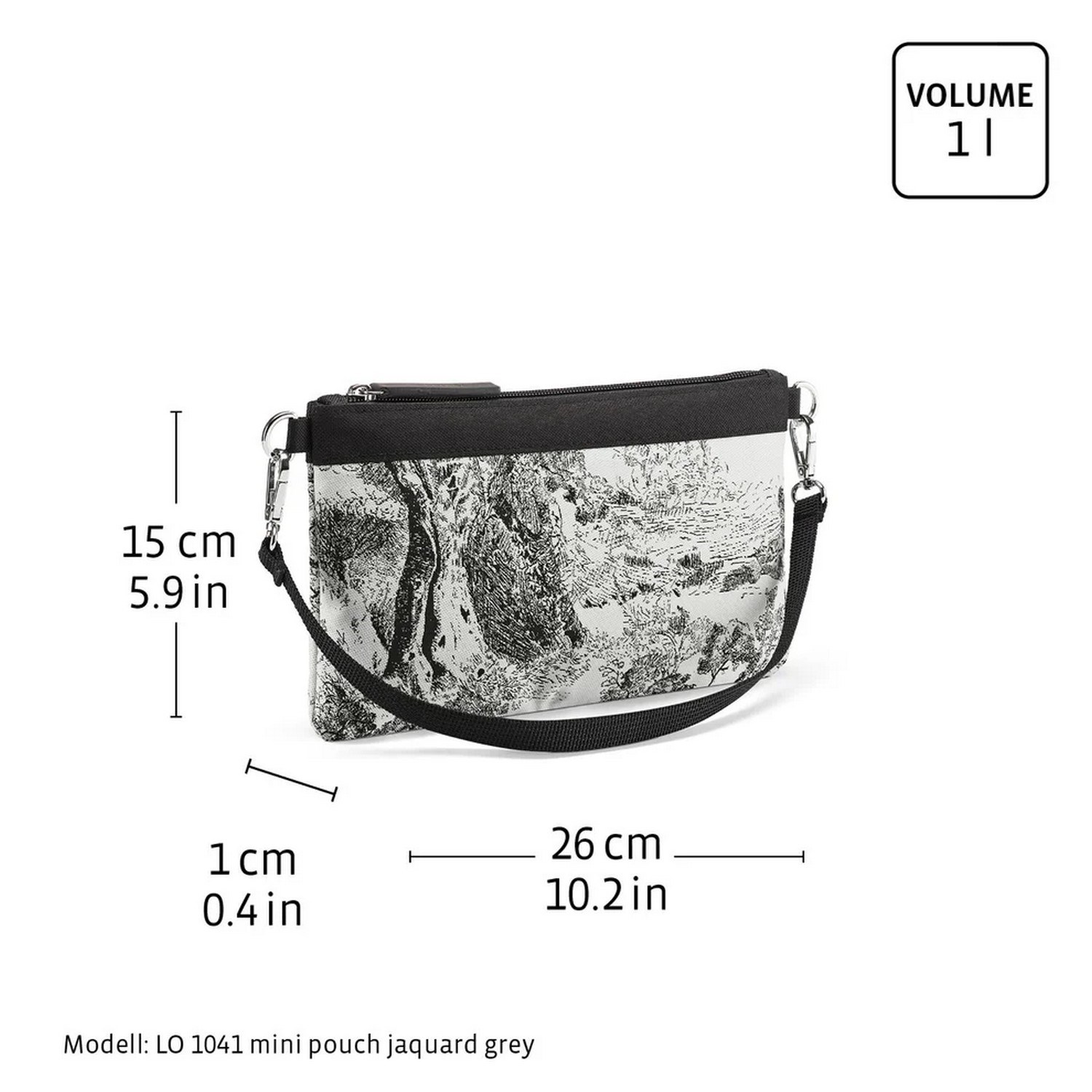 Psaníčko / pouzdro Reisenthel Mini Pouch jacquard grey_2