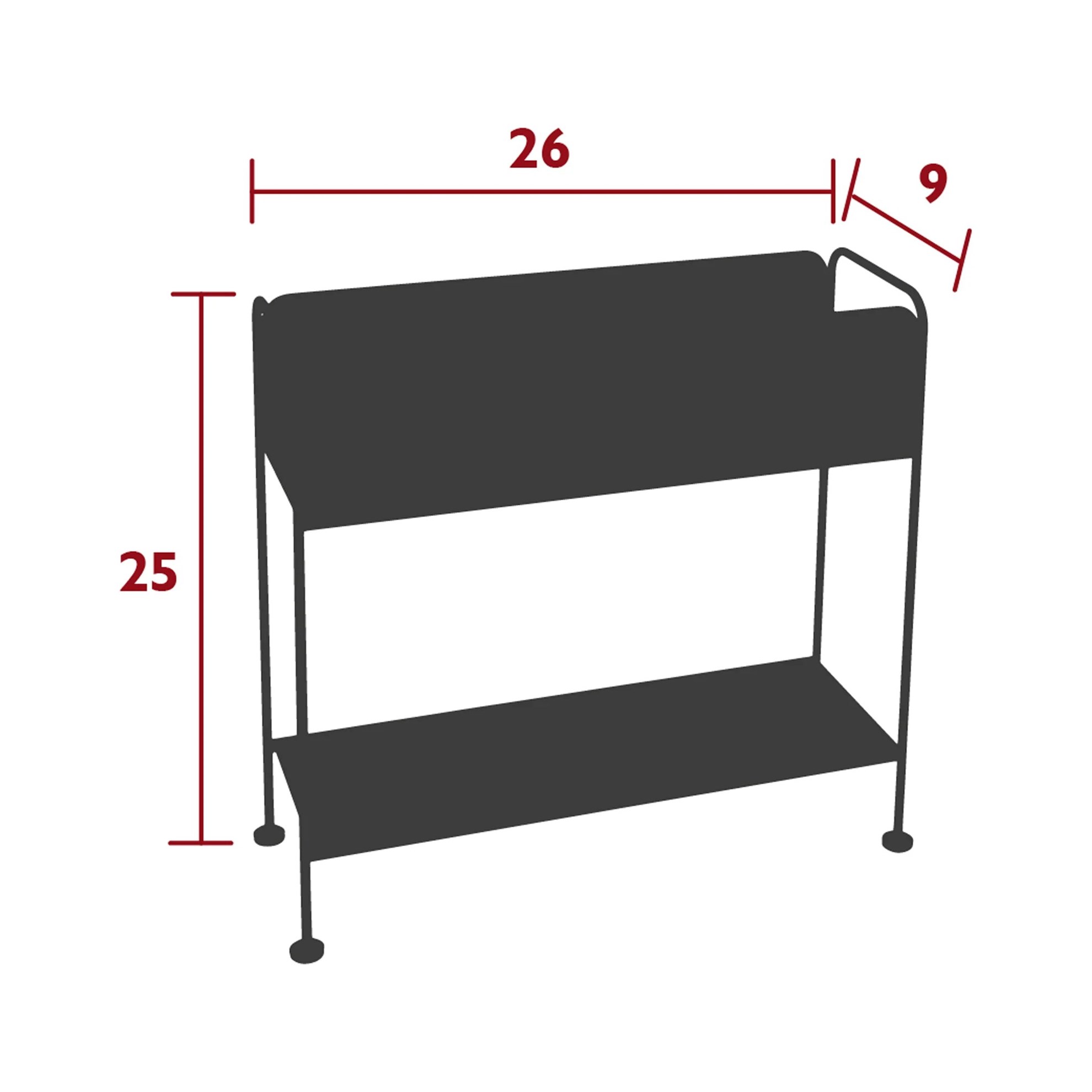 Regál na květináče nebo stolování Fermob PICOLINO V.63 cm - Honey_4