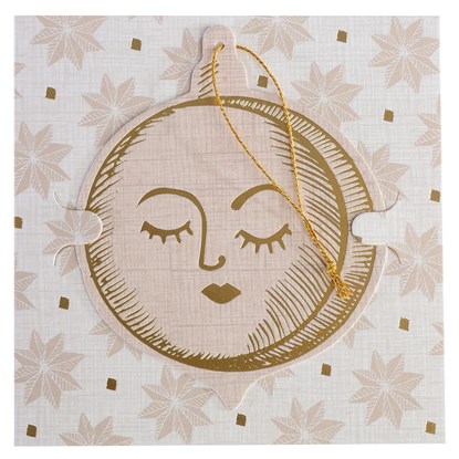 Malé papírové přání/ražené/Kugel/Mond/3D_0