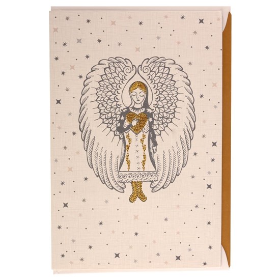 Vánoční papírové přání/Angle/Sterne/Stickerei_0