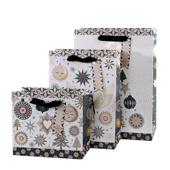 Vánoční dárkové tašky SET/3ks/18x16x8/_0