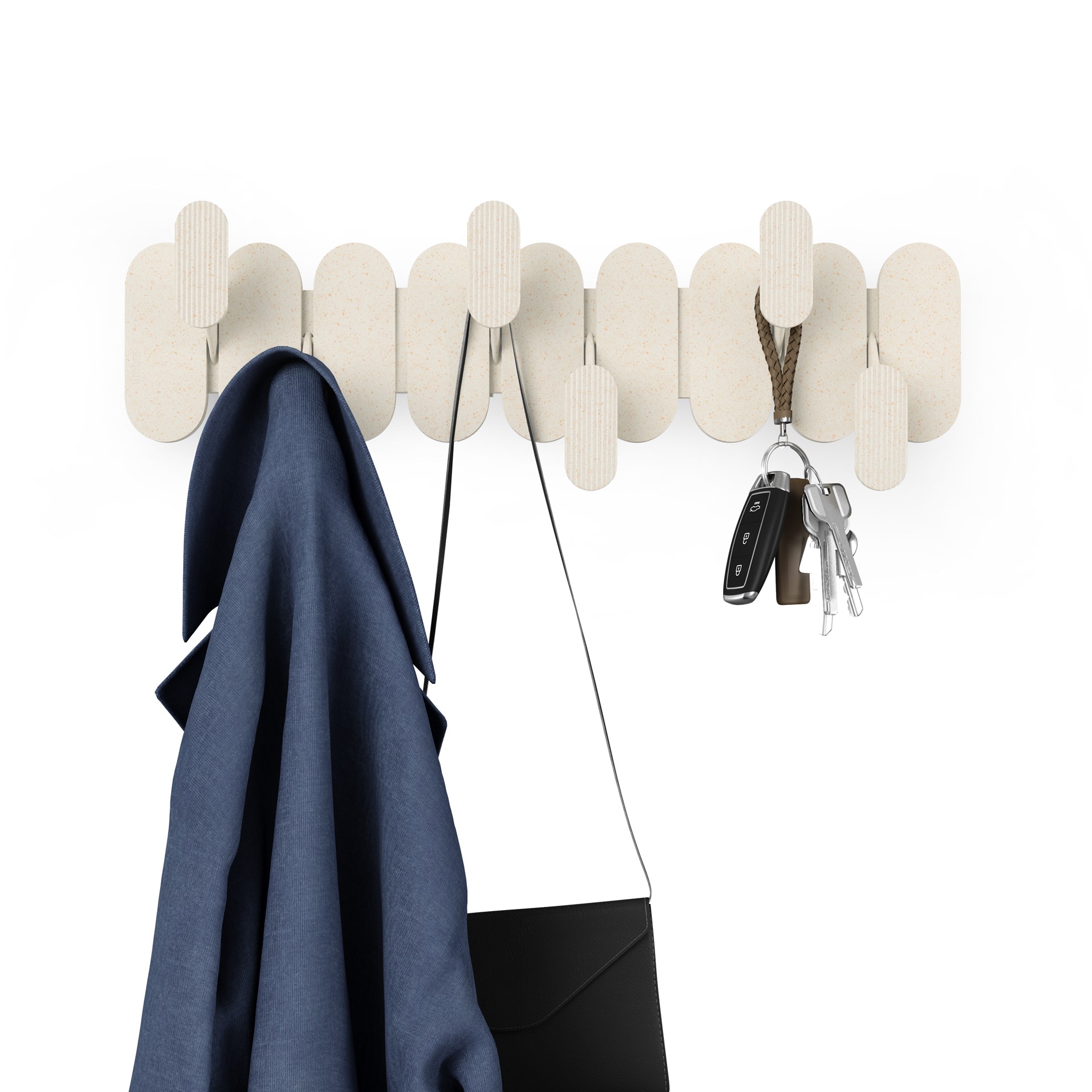 Nástěnný věšák Umbra TEMPO 6 pískový_5