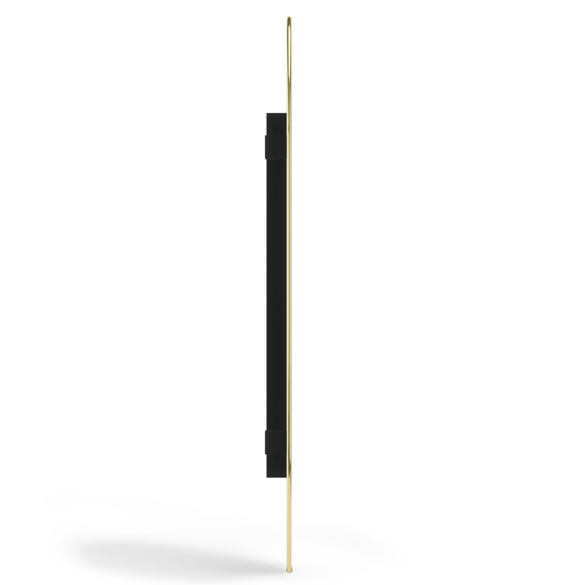 Zrcadlo HUBBA oválné 45x91cm s mosazným lemem_3