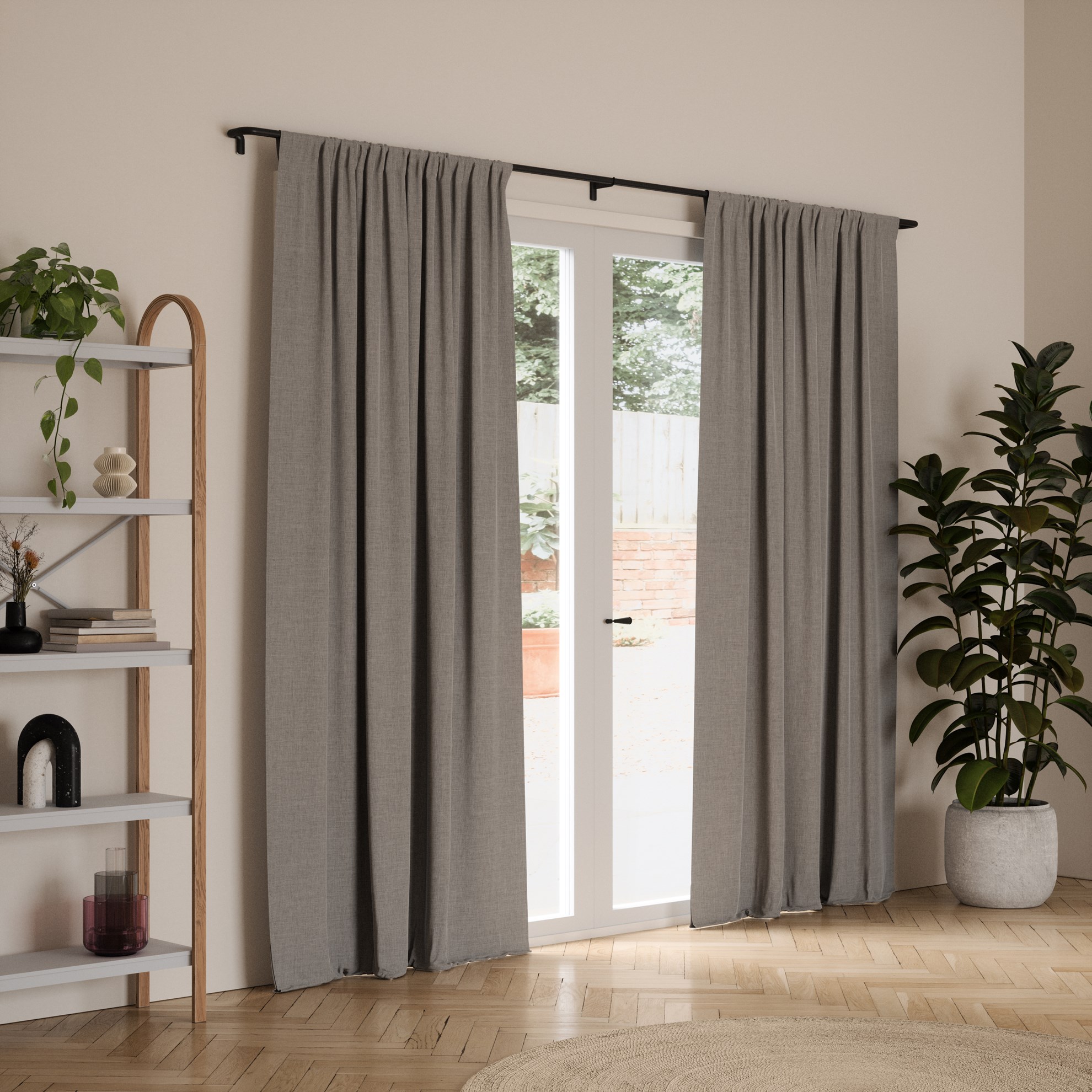 Rozšiřitelná zatemňovací garnýž Umbra TWILIGHT 76-213cm černá_0