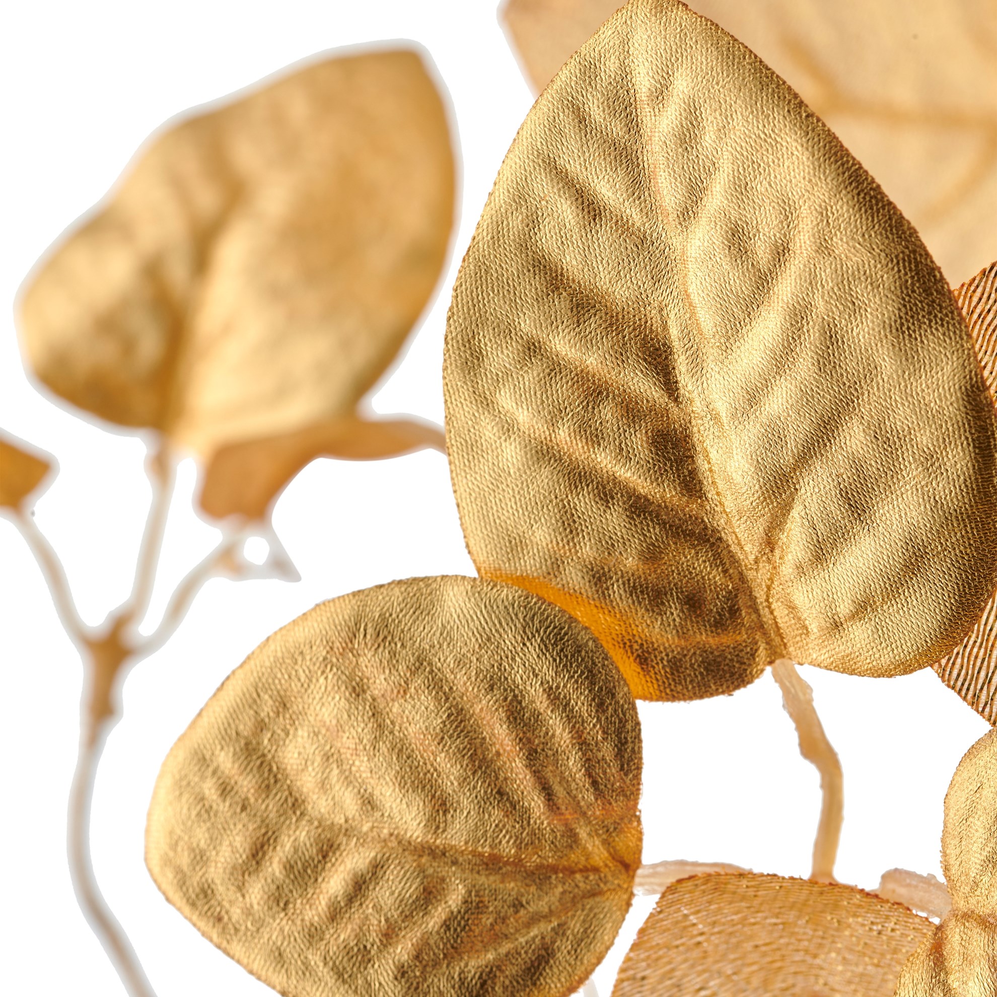 Větvička eukalyptu 76 cm zlatá_1