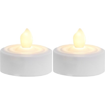 2x LED čajová svíčka PAULO, lehce blikající 3x4 cm_0