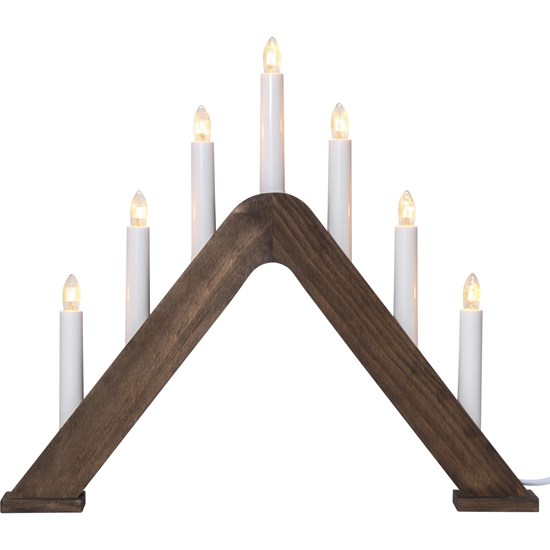 Vánoční okenní svícen JARVE 7xLED V.36 cm hnědý_0