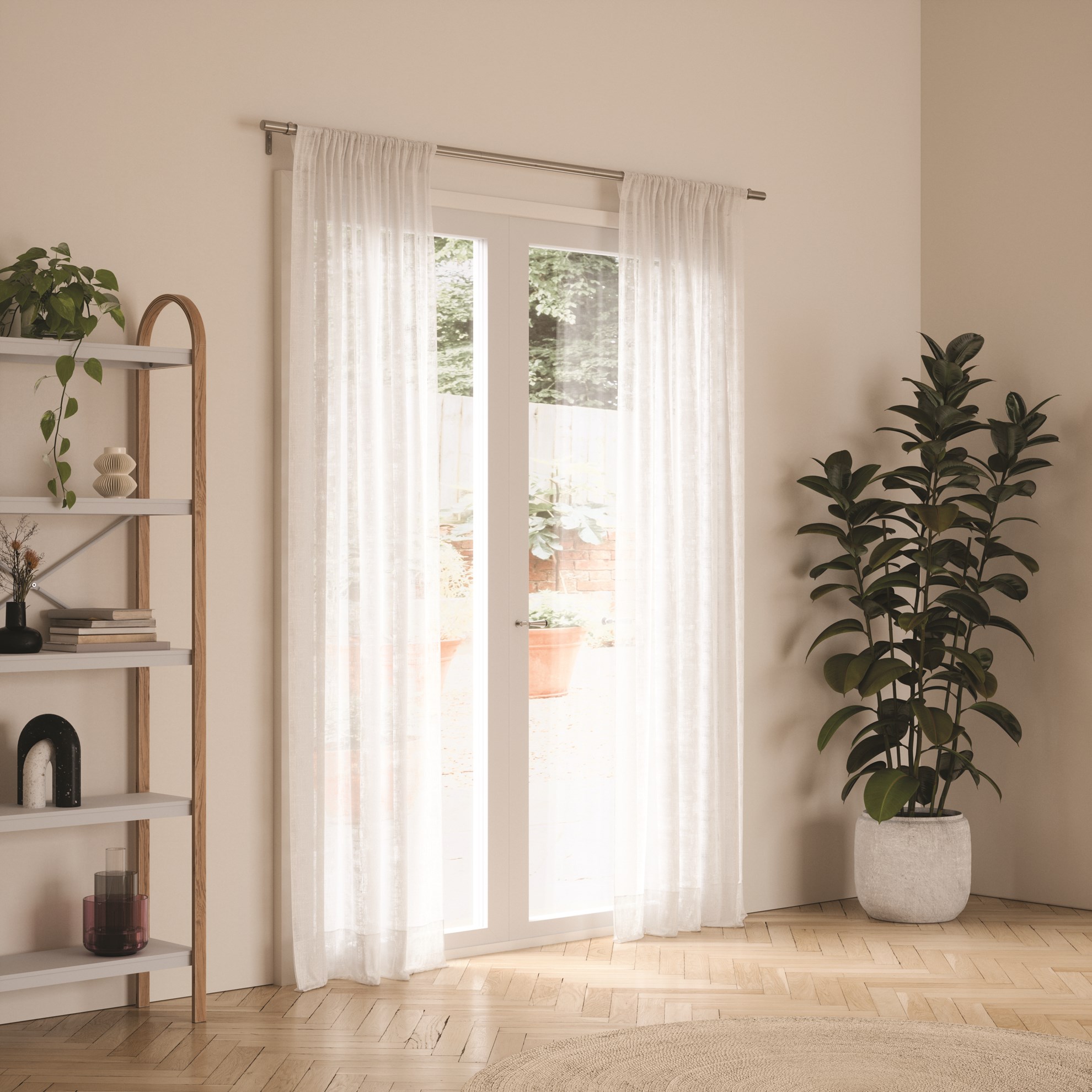 Rozšířitelná garnýž Umbra ZEN 61-142cm niklová_7