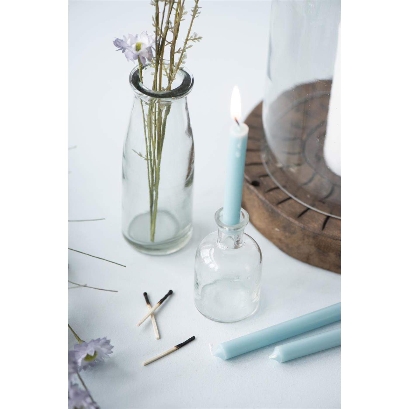 Tenká máčená svíčka Ib Laursen P.1.3xV.20 cm aqua haze_1