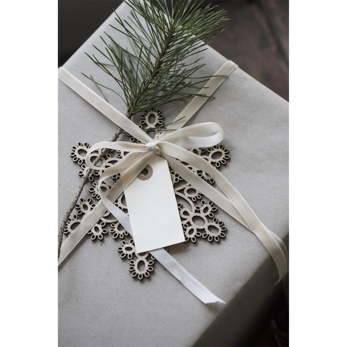 Sametová stuha na cívce Ib Laursen 10 m cream_3