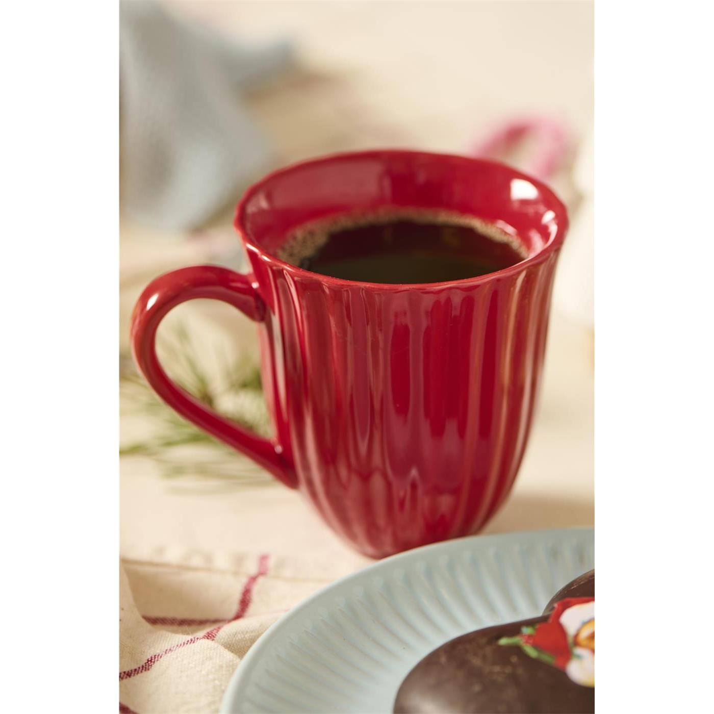 Hrnek s drážkami Mynte Strawberry_0