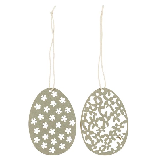 Papírová dekorační vajíčka Ib Laursen 2 druhy sv. šedá_3