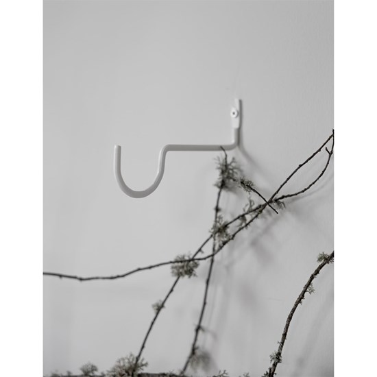 Moderní háček z černého kovu KROKABO bílý_1