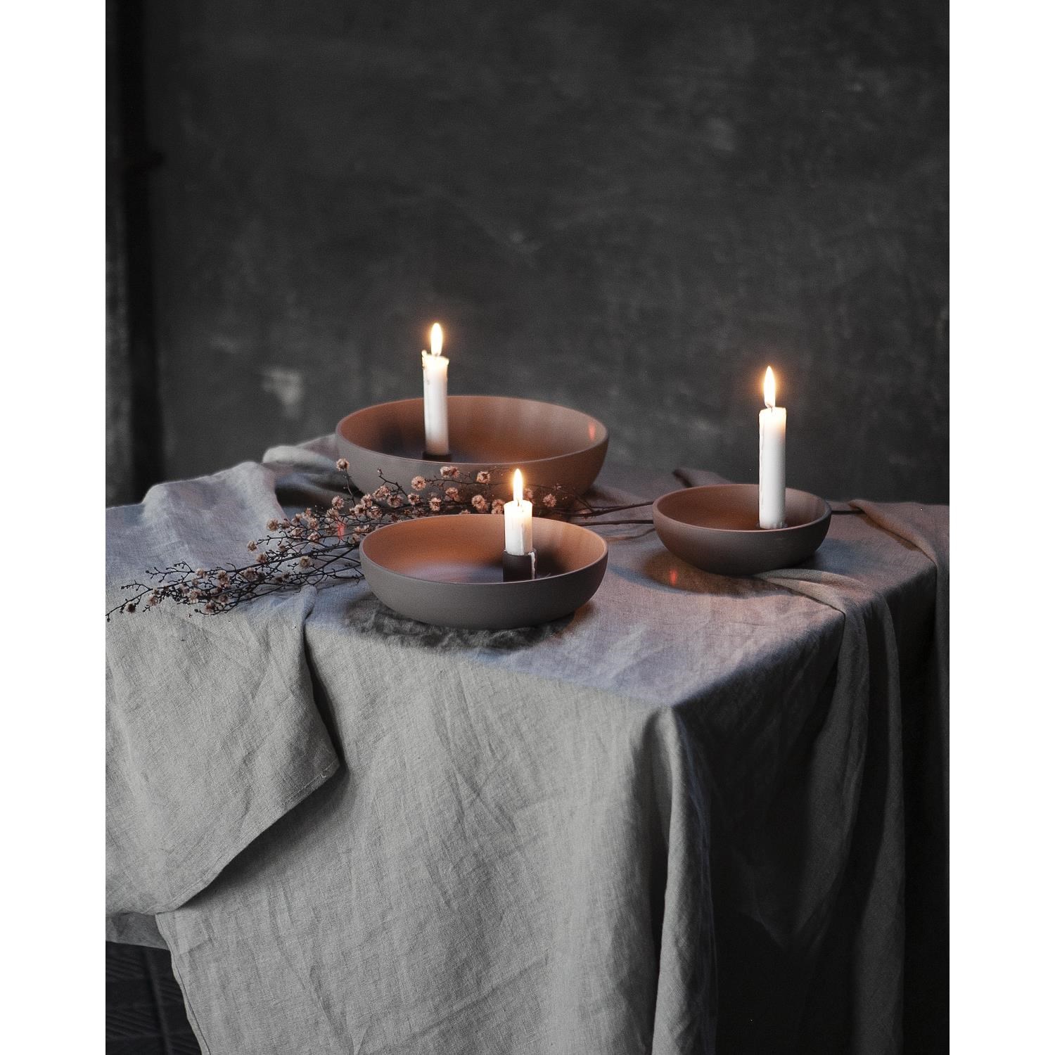 Keramický svícen LIDATORP L P.21cm hnědý_1