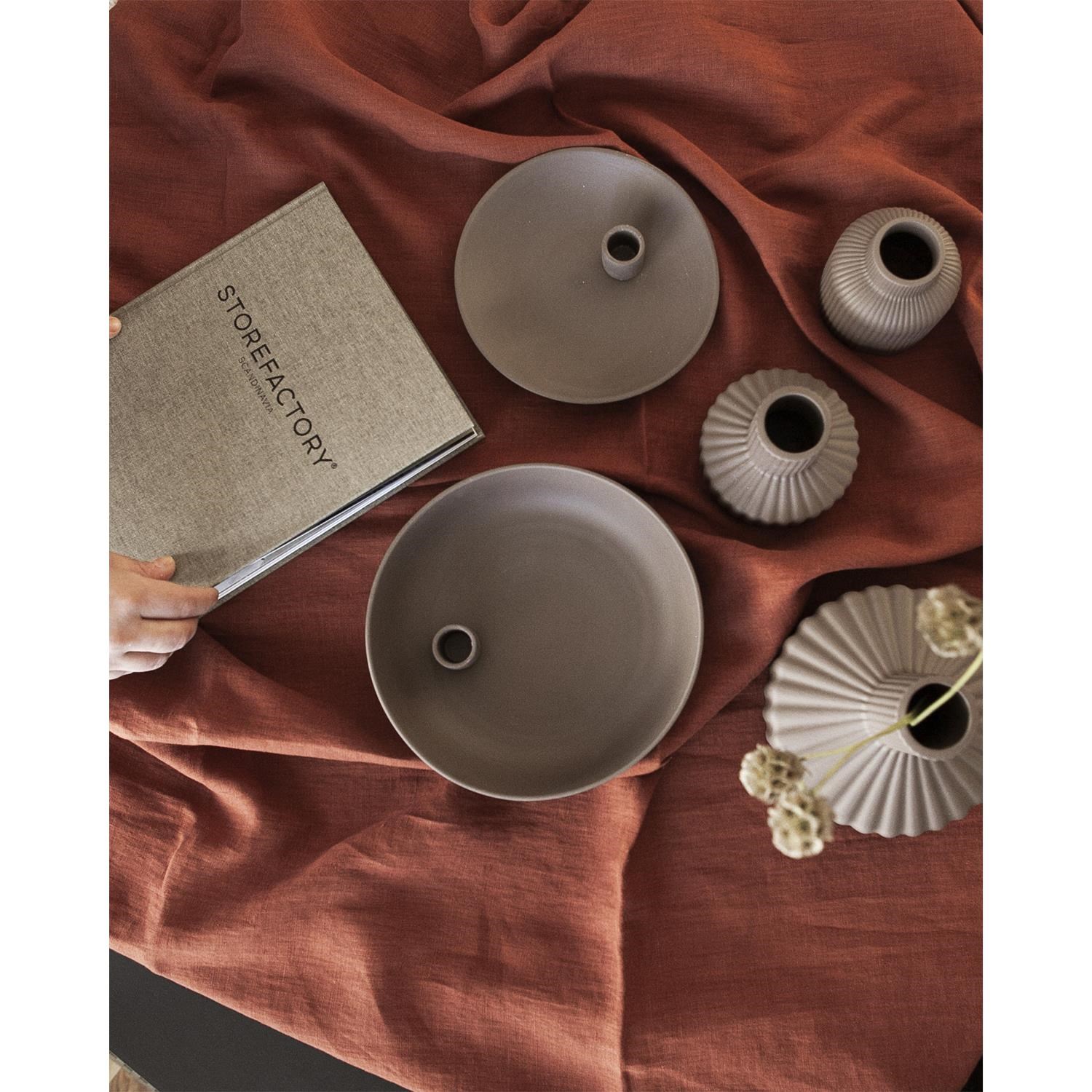 Keramický svícen LIDATORP L P.21cm hnědý_4