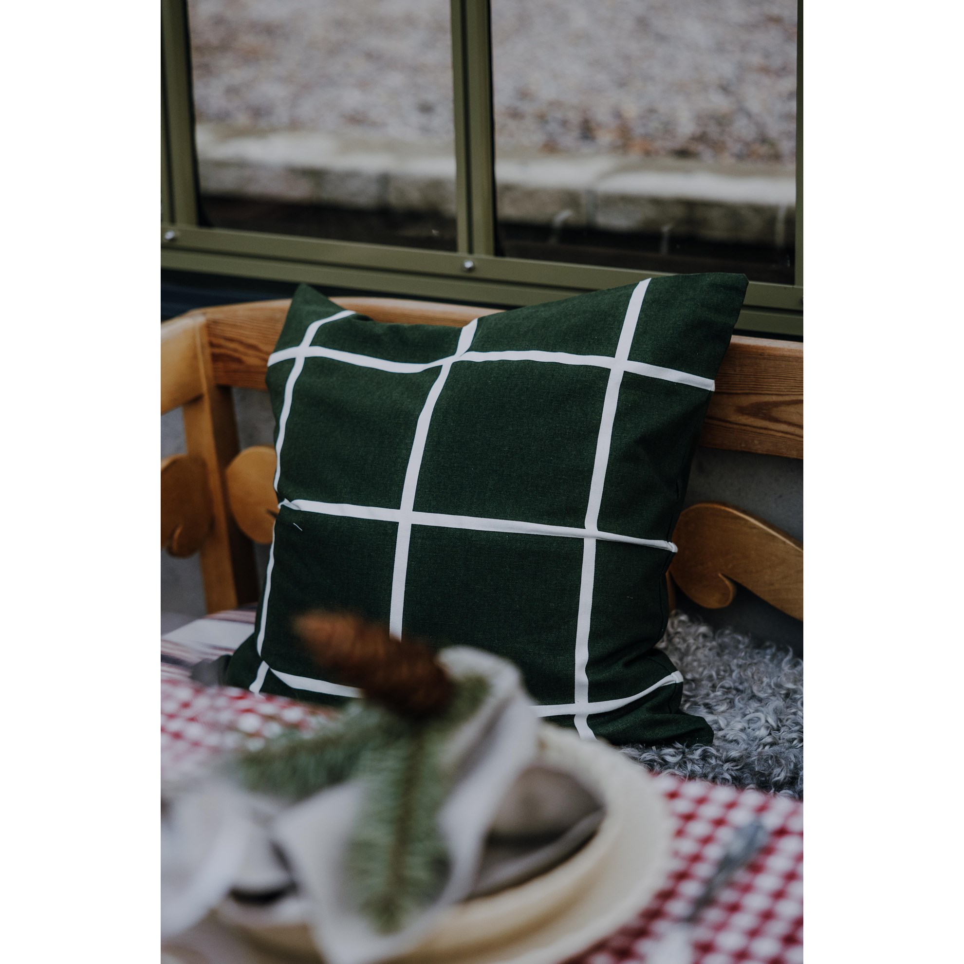 Bavlněný povlak na polštář MORTORP green_0