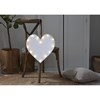 Papírové lehce polstrované srdce s LED diodami 40 cm_0