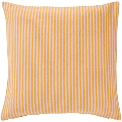 Povlak na polštář Linea Ib Laursen s tenkými pruhy v hořčicové a světle růžové barvě_0