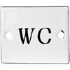 Smaltovaná cedulka WC 5x6 cm_0