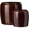 Sada 2 válcových květináčů Ib Laursen v tmavě hnědé barvě_0