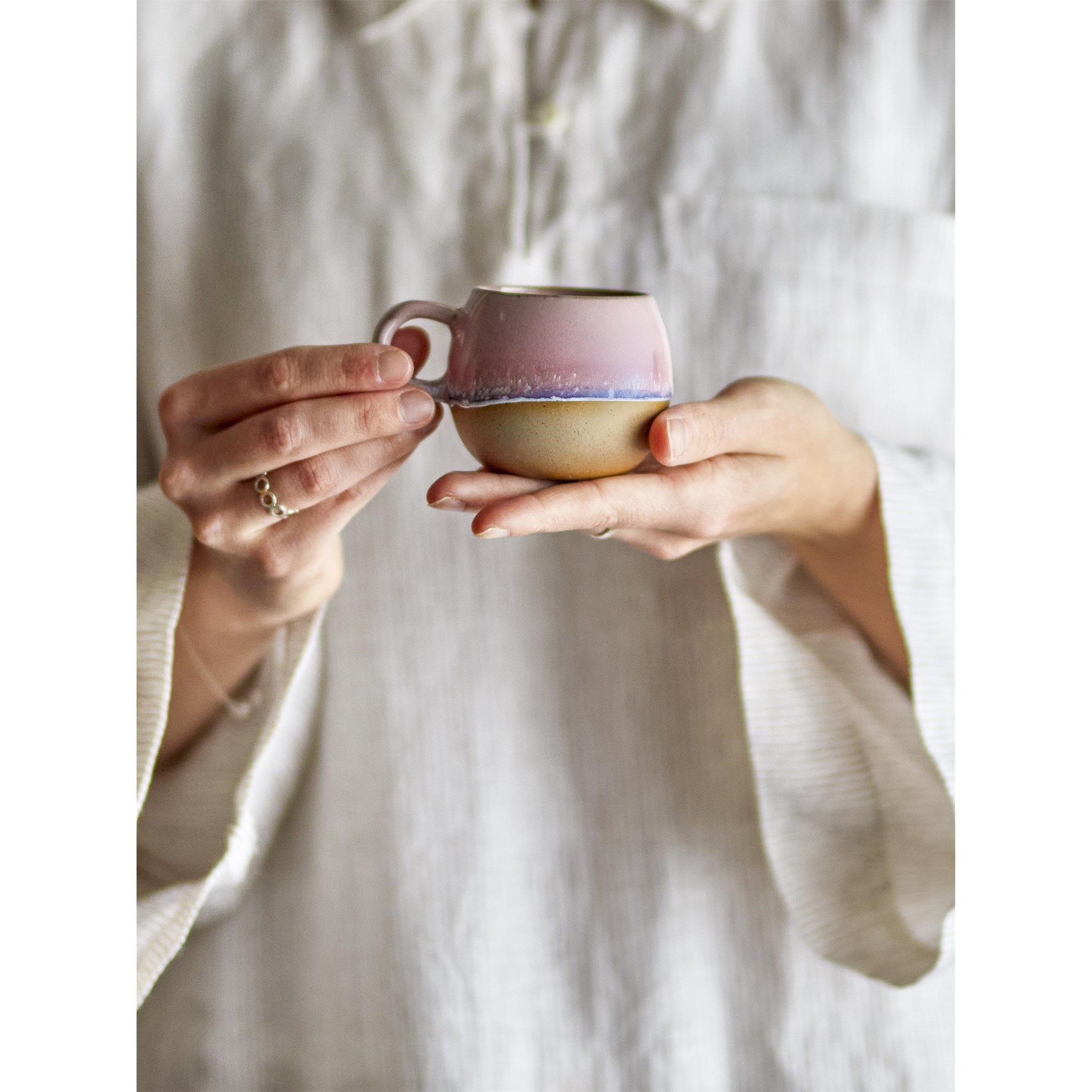 Kameninový hrnek na espresso 140 ml PAULA růžový_0