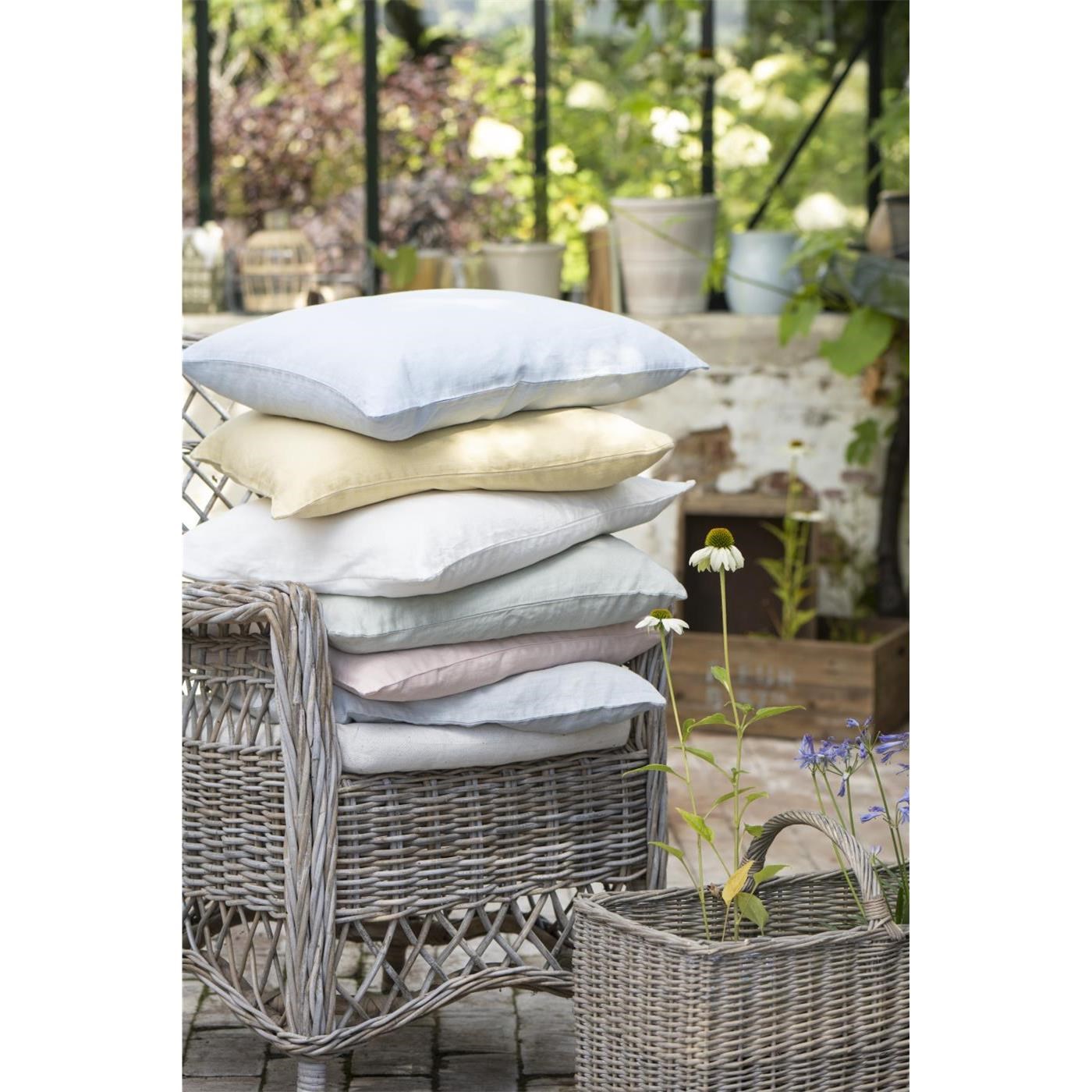 Lněný povlak na polštář Ib Laursen 50x50 cm lemon drop_4