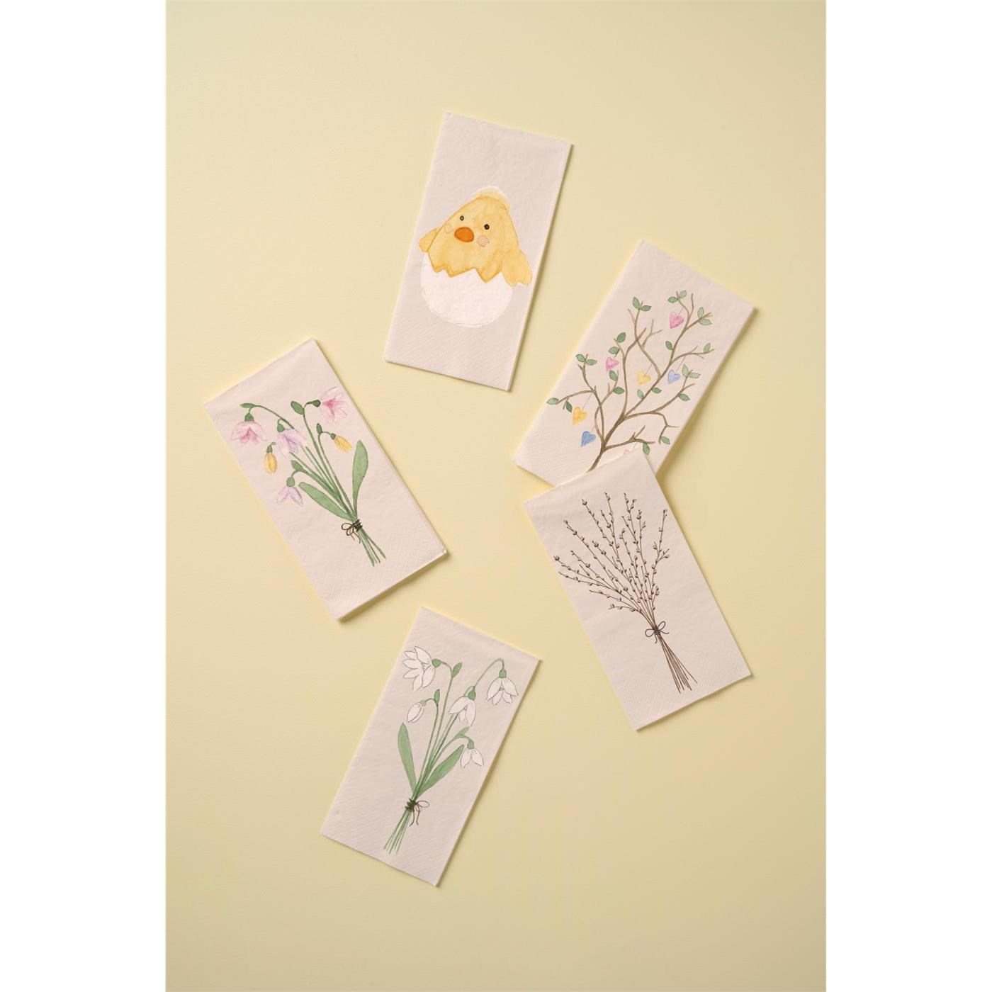 Papírové ubrousky Ib Laursen sněženky BAL/16 ks_0