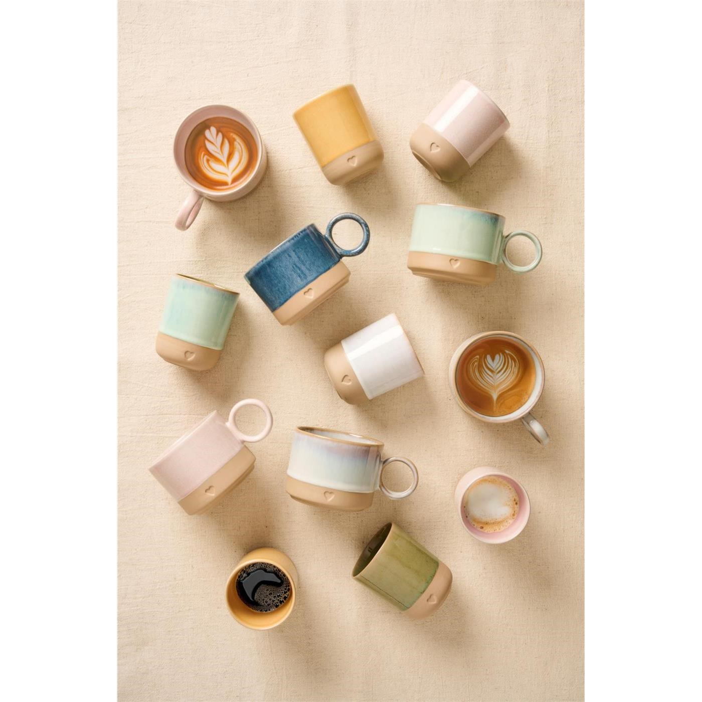 Kameninový šálek se srdíčkem Ib Laursen 190 ml světle zelený_1