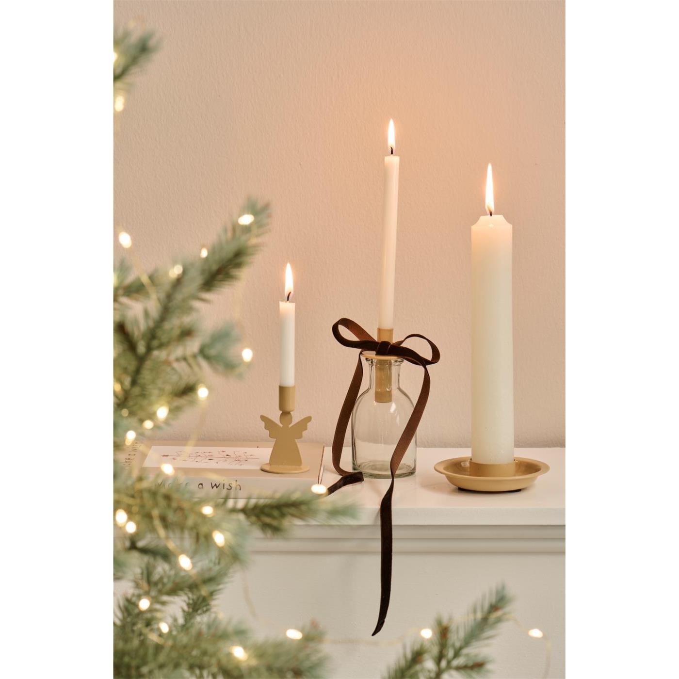 Tenká dlouhá svíčka Ib Laursen white P.1.3 xV.20 cm_2