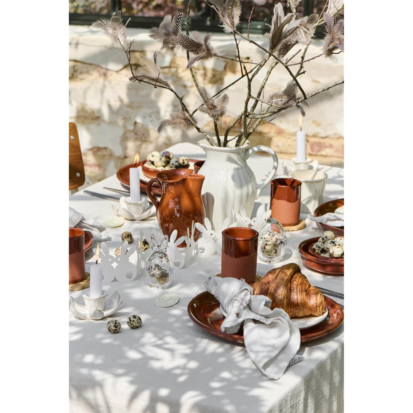 Velikonoční skládací stolní dekorace Bunnies Ib Laursen bílá_2