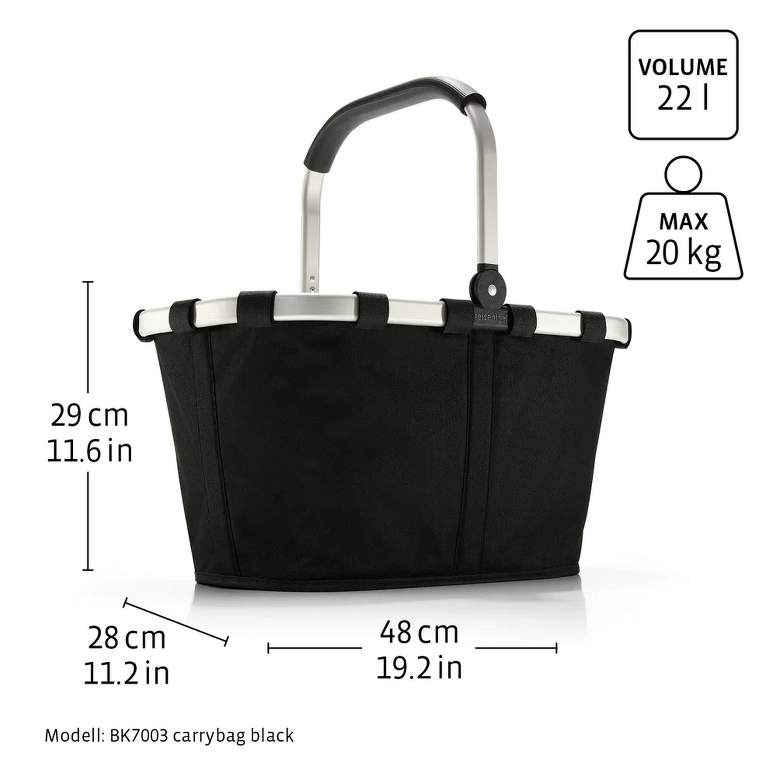 Nákupní košík Reisenthel Carrybag silver crackle_7