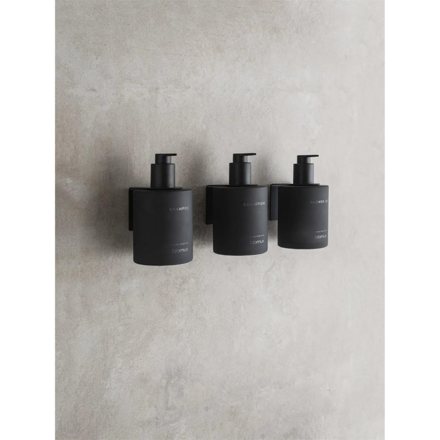 Nástěnný samolepící dávkovač pro sprchový gel Blomus KIREI 350ml antracitový_3