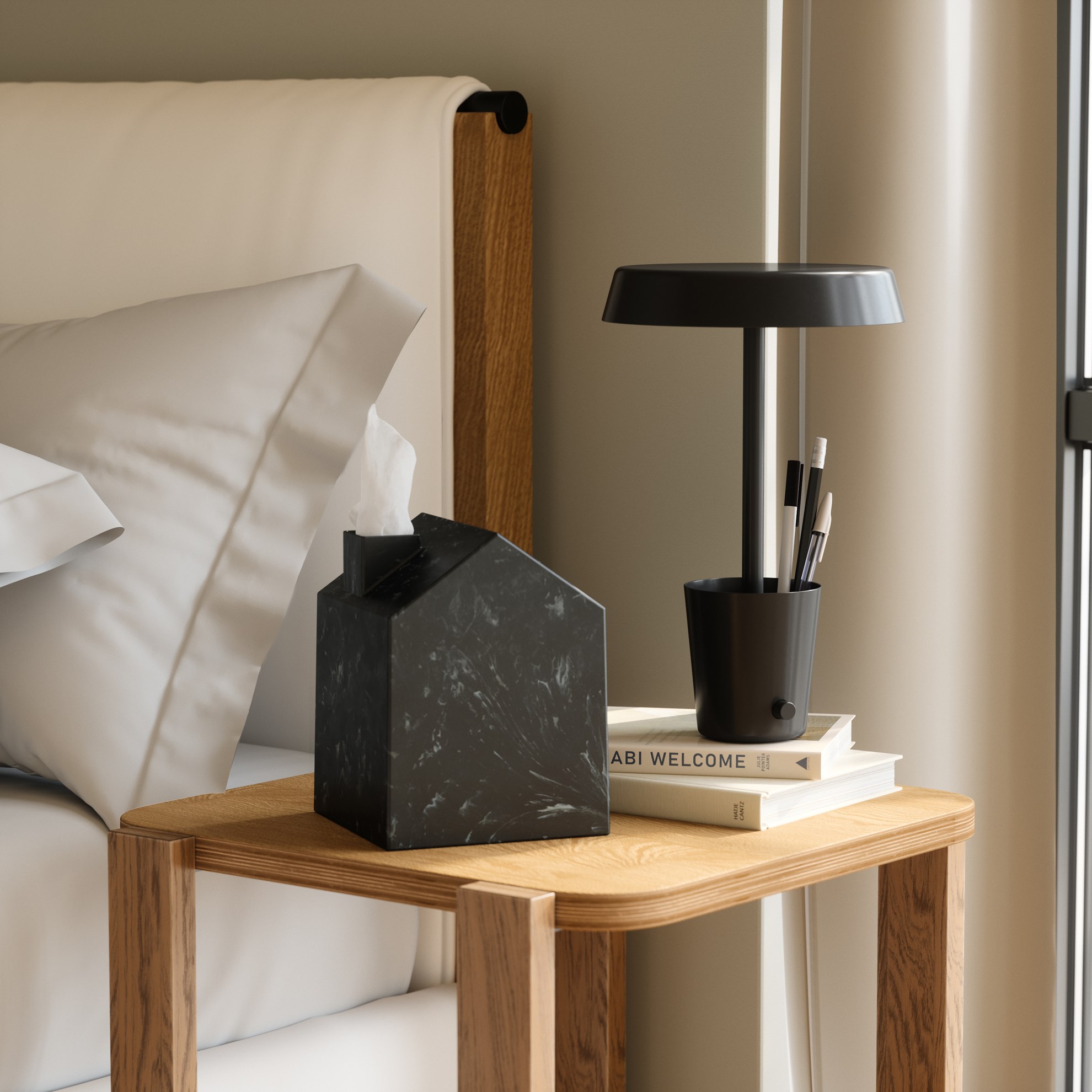 Kryt krabičky papírových kapesníků Umbra CASA ocean black_3