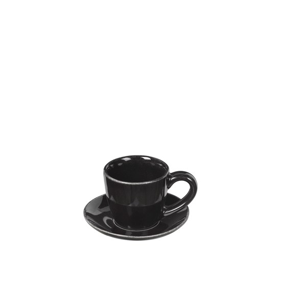 Šálek na espresso s podšálkem Broste NORDIC COAL 50 ml černý_1